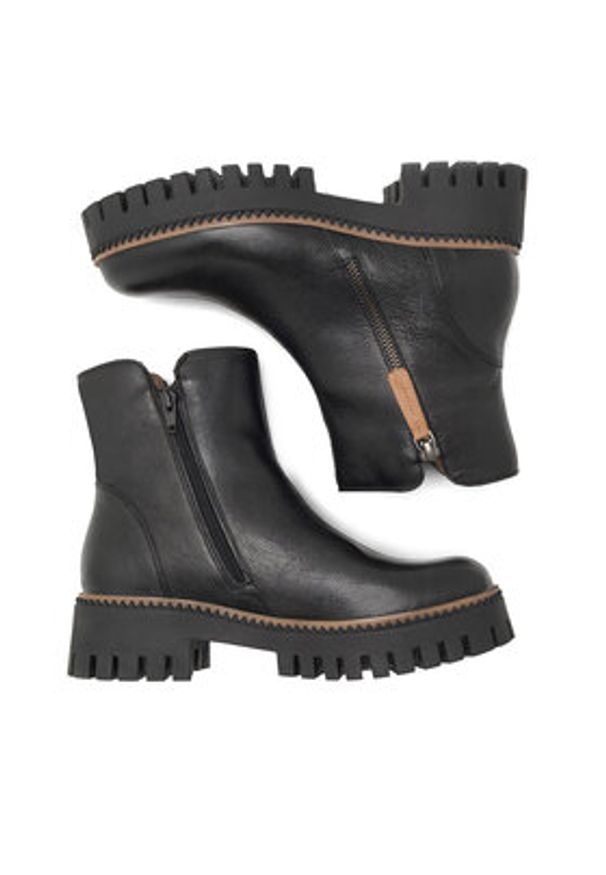 Lasocki Botki ZUMBA WI23-ZUMBA-03 Czarny. Kolor: czarny. Materiał: skóra