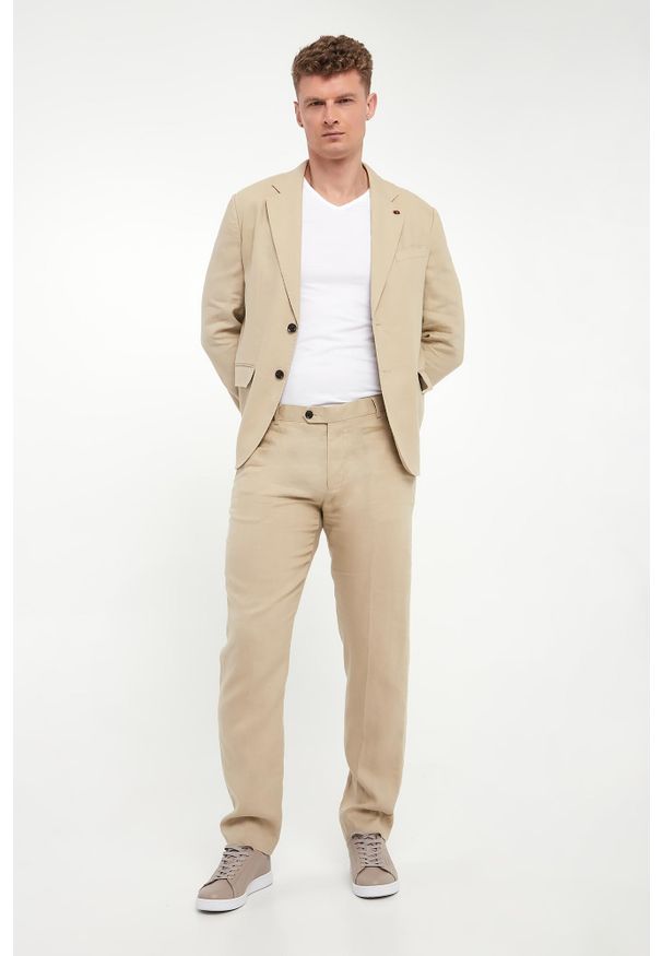 Liu Jo - Spodnie męskie lniane LIU JO. Materiał: len