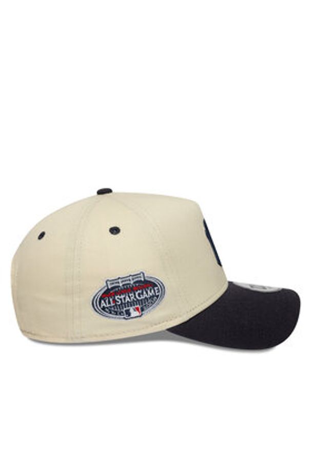 New Era Czapka z daszkiem New York Yankess All Star Game Patch E-Frame 60667700 Beżowy. Kolor: beżowy. Materiał: materiał, bawełna