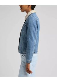 Lee - LEE SHERPA RIDER DAMSKA KURTKA JEANSOWA PARTLY CLOUDY L54VFAPA 112320553. Materiał: jeans #5