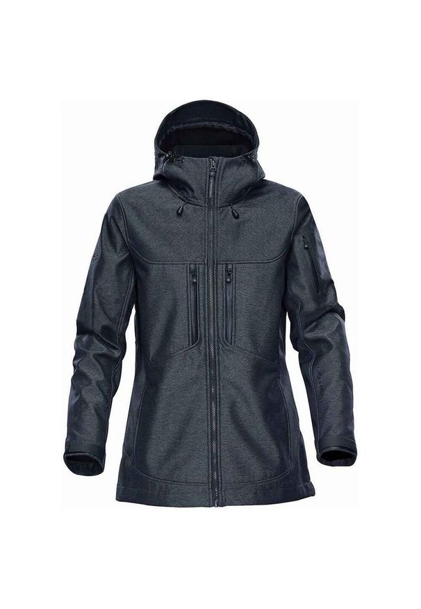 STORMTECH - Kurtka Soft Shell Damska Epsilon 2 Twill. Kolor: szary, wielokolorowy, brązowy. Sport: turystyka piesza