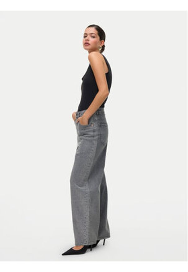 Vero Moda Jeansy Billie 10336831 Szary Loose Fit. Kolor: szary