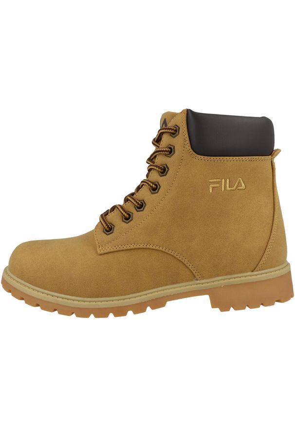 Trenerzy damscy Fila Maverick Mid. Kolor: brązowy. Materiał: tkanina, guma, syntetyk, materiał. Sezon: zima