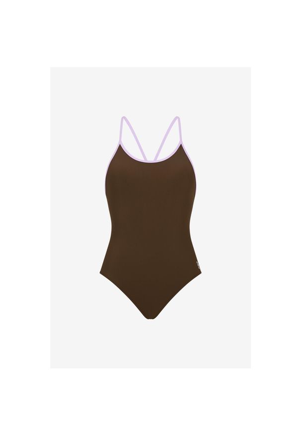WALLIEN - Damski strój pływacki Wallien Czarny. Kolor: brązowy