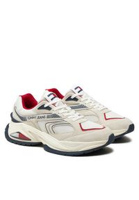 Tommy Jeans Sneakersy Confortable Runner EM0EM01416 Beżowy. Kolor: beżowy #6