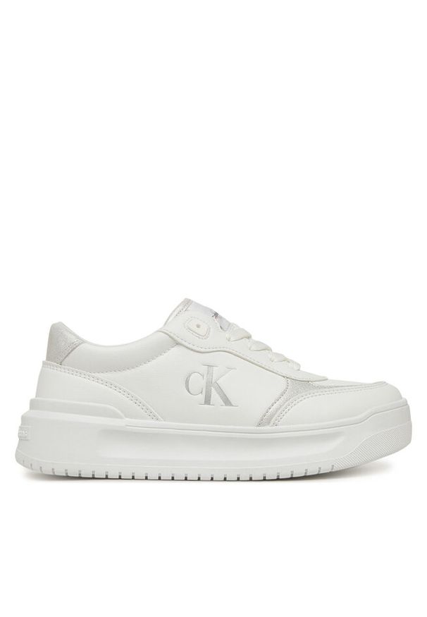 Sneakersy Calvin Klein Jeans. Kolor: biały