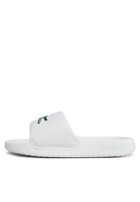 Lacoste Klapki Serve Slide 1.0 123 1 Cuj 745CUJ0012-082 Biały. Kolor: biały. Materiał: skóra