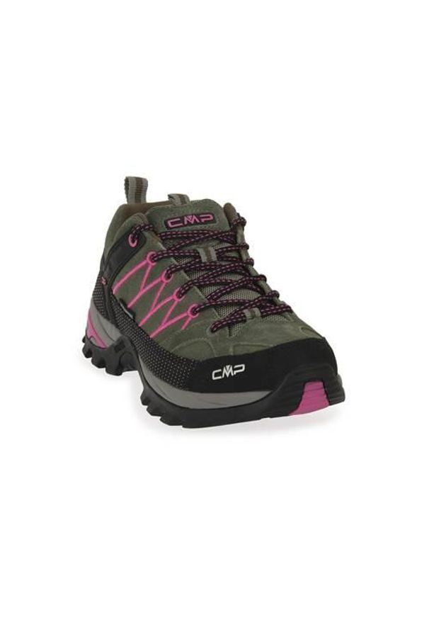 Buty trekkingowe damskie CMP Rigel Low. Kolor: wielokolorowy, zielony. Materiał: zamsz, materiał. Szerokość cholewki: normalna