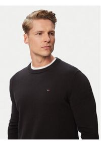 Tommy Jeans Sweter Essential DM0DM22853 Czarny Slim Fit. Kolor: czarny. Materiał: bawełna #3