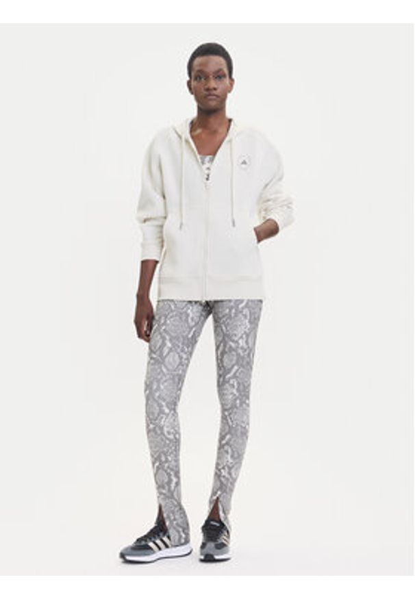Adidas by Stella McCartney - adidas by Stella McCartney Bluza JX6769 Beżowy Loose Fit. Kolor: beżowy. Materiał: bawełna, syntetyk