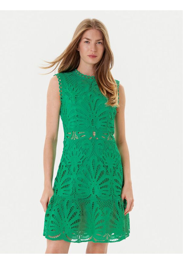 Morgan Sukienka koktajlowa 241-ROSLI Zielony Regular Fit. Kolor: zielony. Materiał: syntetyk. Styl: wizytowy