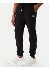 Karl Lagerfeld - KARL LAGERFELD Spodnie dresowe 705782 561917 Czarny Regular Fit. Kolor: czarny. Materiał: bawełna #1