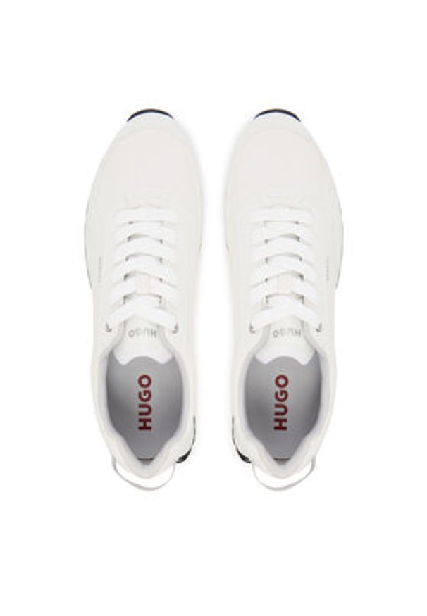 Hugo - HUGO Sneakersy Icelin 50552629 Biały. Kolor: biały. Materiał: skóra