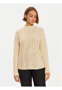 LOLA CASADEMUNT Sweter LF2411010 Écru Regular Fit. Materiał: syntetyk #1