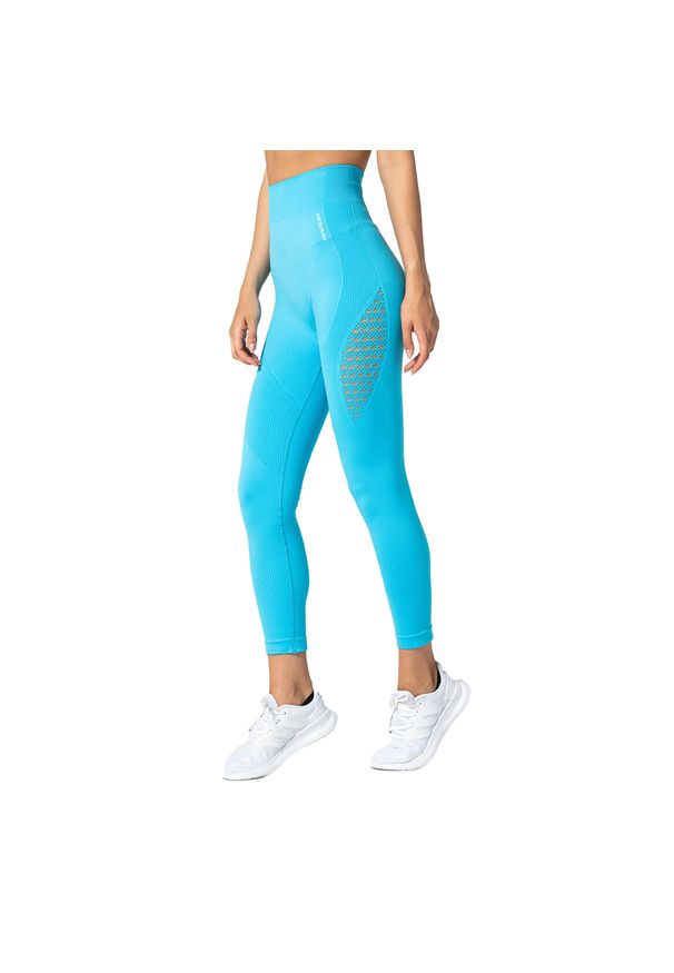 Legginsy bezszwowe damskie Carpatree Phase Seamless. Kolor: niebieski