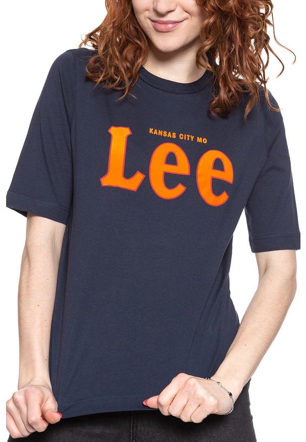 Lee - LEE T SHIRT DAMSKI TEE MIDNIGHT NAVY L43RAIMA 112109732