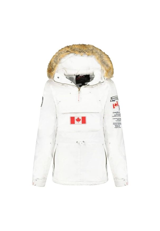 CANADIAN PEAK - Kurtka zimowa dla dzieci Canadia Peak Banapeak. Kolor: biały. Sezon: zima