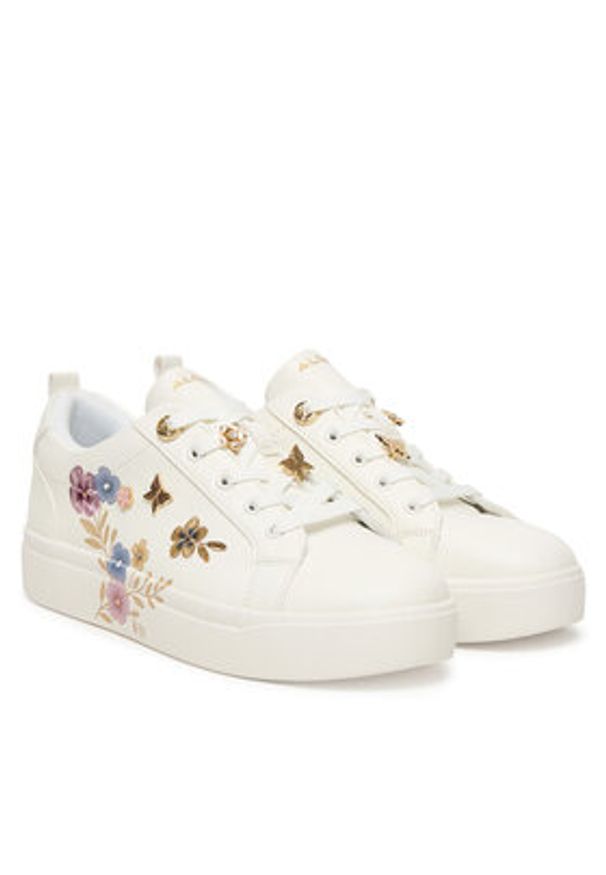 Aldo Sneakersy Springflowers 14295810 Biały. Kolor: biały. Materiał: skóra