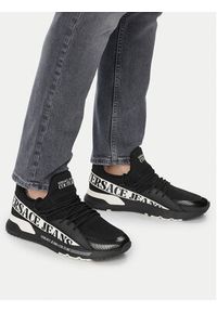 Versace Jeans Couture Sneakersy 80YA3SA3 Czarny. Kolor: czarny. Materiał: materiał #6