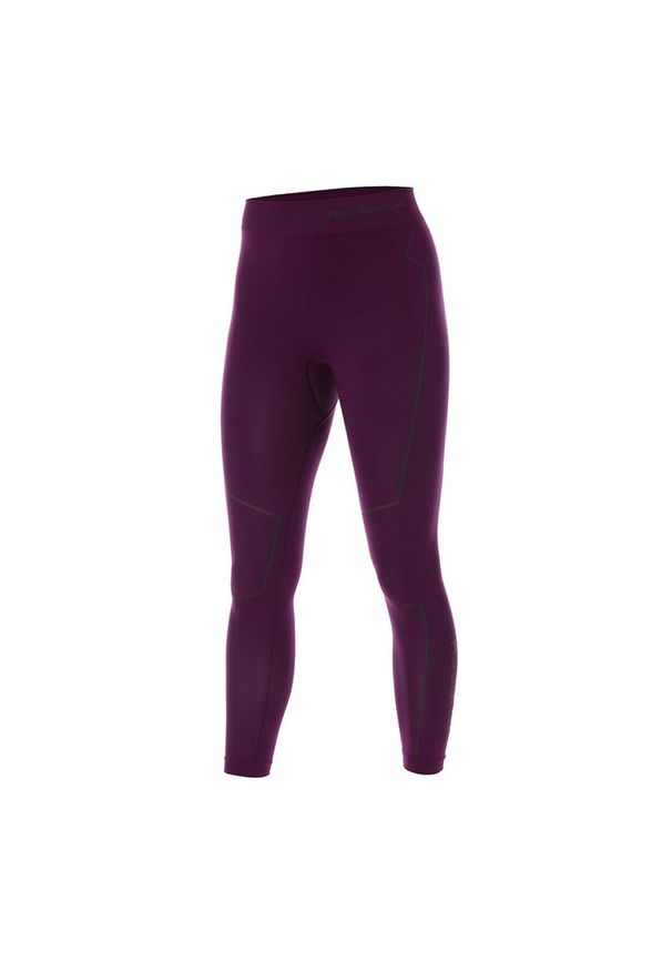 Spodnie termoaktywne Brubeck THERMO LE11870 z długą nogawką, damskie, fioletowe, Rozmiar XS. Kolor: fioletowy. Materiał: dzianina, włókno, materiał. Długość: długie. Sezon: zima. Sport: narciarstwo