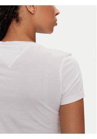 Tommy Jeans T-Shirt Linear DW0DW18398 Biały Slim Fit. Kolor: biały. Materiał: bawełna #3