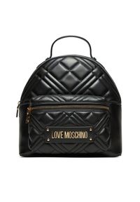 Love Moschino - LOVE MOSCHINO Plecak JC4148PP0LLA0000 Czarny. Kolor: czarny. Materiał: skóra