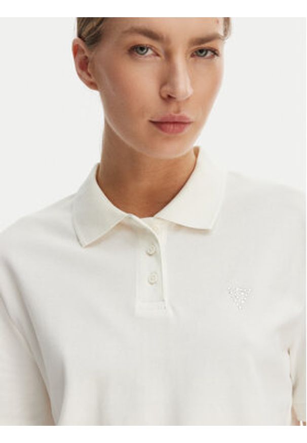 Guess Polo V6GP11 K3278 Biały Regular Fit. Typ kołnierza: polo. Kolor: biały. Materiał: bawełna
