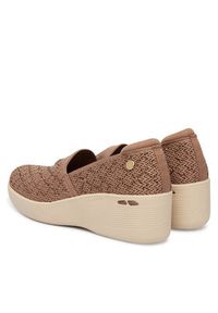 skechers - Skechers Półbuty Martha Stewart: Pier-Lite - My Reflection 188019/MOC Brązowy. Kolor: brązowy. Materiał: materiał #6