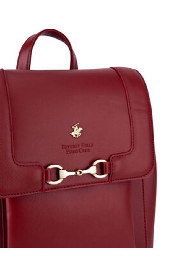Beverly Hills Polo Club Plecak BHPC-K-043-06 Czerwony. Kolor: czerwony. Materiał: poliester, materiał