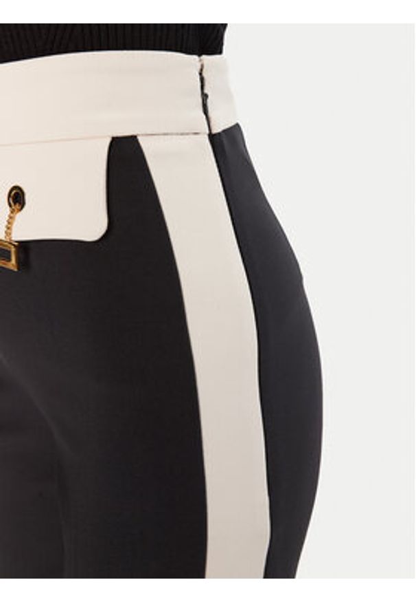 Elisabetta Franchi Spodnie materiałowe PA-T01-56E2-V340 Czarny Regular Fit. Kolor: czarny. Materiał: syntetyk
