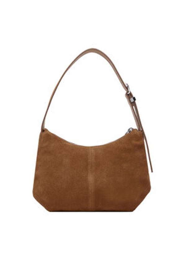 Tommy Jeans Torebka Tjw Slouchy Suede Shoulder Bag AW0AW18859 Brązowy. Kolor: brązowy. Materiał: skórzane, zamszowe