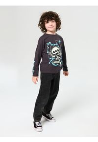 Sinsay - Koszulka z długimi rękawami świecąca w ciemności Stitch - szary. Kolor: szary. Długość rękawa: długi rękaw. Długość: długie #1