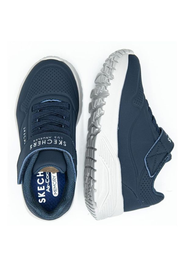 skechers - Buty Skechers Uno Lite, Dzieci. Kolor: niebieski. Materiał: syntetyk, materiał. Szerokość cholewki: normalna. Sport: turystyka piesza