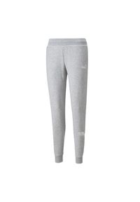 Puma - Spodnie Do Joggingu Damskie Power Graphic. Kolor: szary. Sport: bieganie