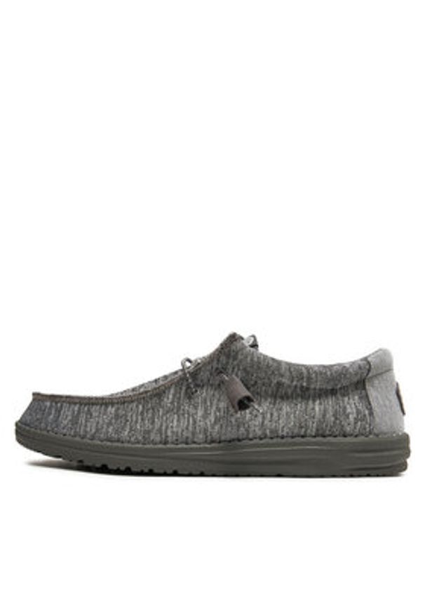 Hey dude - Hey Dude Mokasyny Wally 40536-025 Szary. Kolor: szary. Materiał: materiał