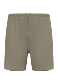 Spodenki męskie Odlo ESSENTIAL 6 INCH 2-in-1 short. Kolor: beżowy. Sport: bieganie