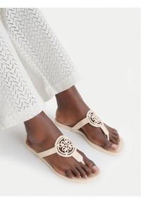 Nine West Japonki CEO-CT0906-1 Écru. Kolor: kremowy. Materiał: syntetyk #1