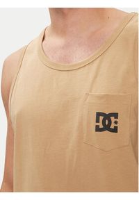 DC Tank top Star Pocket Tt ADYZT05378 Brązowy Regular Fit. Kolor: brązowy. Materiał: bawełna #5