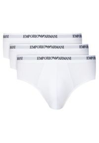Emporio Armani Underwear Komplet 3 par slipów EM000258 AF14132 M0066 Biały. Kolor: biały. Materiał: bawełna