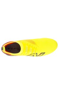 Korki męskie New Balance FURON ELITE SG V8 UF1S93W – żółte. Kolor: żółty. Materiał: włókno. Szerokość cholewki: normalna. Sport: piłka nożna #2