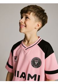Reserved - T-shirt Inter Miami CF - różowy. Kolor: różowy. Materiał: dzianina #1
