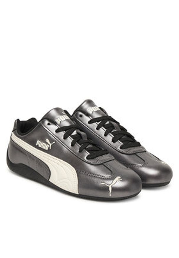 Puma Sneakersy Speedcat Metallic 403689 02 W Srebrny. Kolor: srebrny. Materiał: skóra