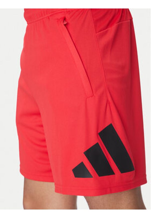 Adidas - adidas Szorty sportowe Train Essentials Logo Training JD4879 Czerwony Regular Fit. Kolor: czerwony. Materiał: syntetyk