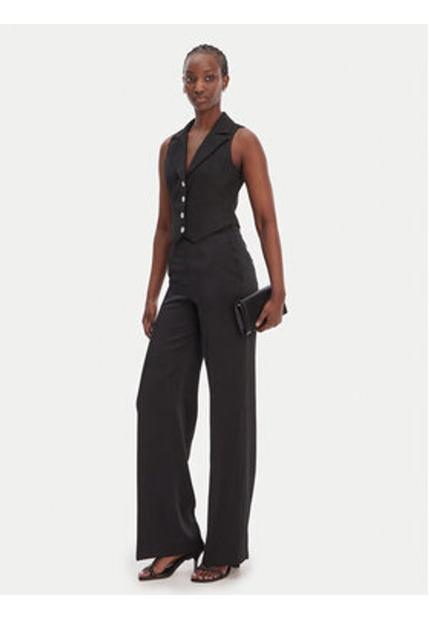 Morgan Spodnie palazzo 251-PVTEO.F Czarny Wide Leg. Kolor: czarny. Materiał: syntetyk