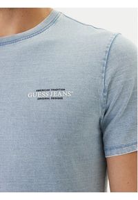Guess Jeans T-Shirt M6GI55 KCTG1 Niebieski Slim Fit. Kolor: niebieski. Materiał: bawełna #4