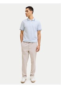 Jack & Jones Polo Paulos 12136668 Niebieski jasny Regular Fit. Typ kołnierza: polo. Kolor: niebieski. Materiał: bawełna #7