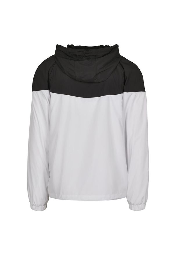 BUILD YOUR BRAND - Dwukolorowa Kurtka Windrunner Unisex Dla Dorosłych. Kolor: biały, wielokolorowy, czarny