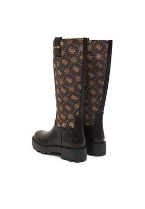 Guess Kozaki FLFYNN FAL11 Brązowy. Kolor: brązowy. Materiał: materiał