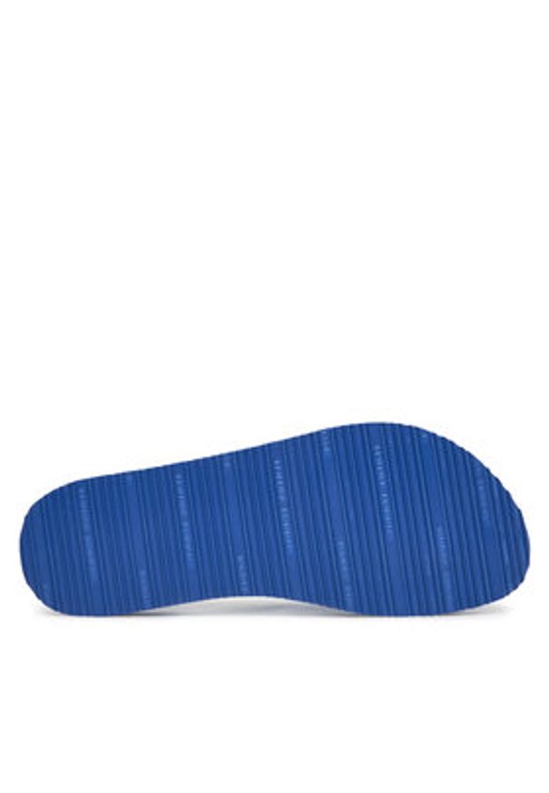 TOMMY HILFIGER - Tommy Hilfiger Japonki Hilfiger Webbing Beach Sandal FW0FW08515 Niebieski. Kolor: niebieski. Materiał: materiał