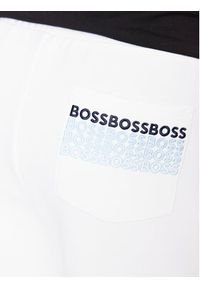 BOSS - Boss Szorty sportowe Headlo 50497184 Biały Regular Fit. Kolor: biały. Materiał: bawełna. Styl: sportowy #4